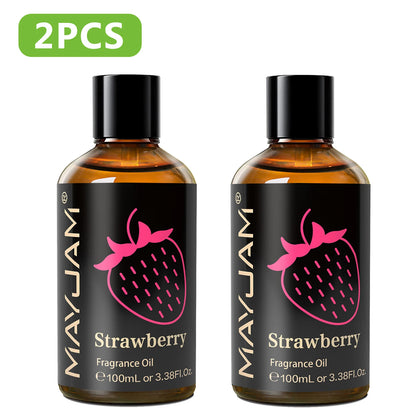 100ml Fragrance Oil, Coconut & Vanilla White Musk Sea Breeze Baby Powder Dragons Blood Sweet Tobacco Freesia for Aromatherapy Diffuser Humidifier Burner, Strawberry Watermelon Cherry Coconut Cranberry