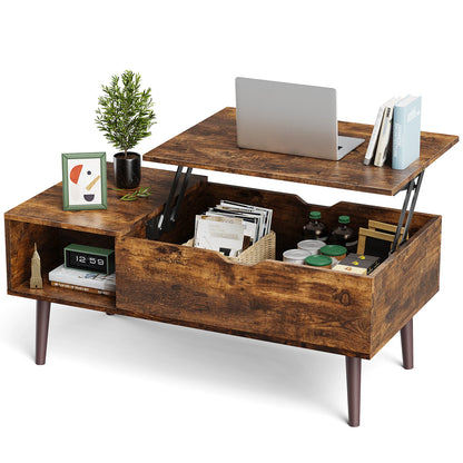 39.37"x19.7" Wood Living Room Lift Top Coffee Tables, Adjustable Storage Shelf, Easy Lift Or Lower