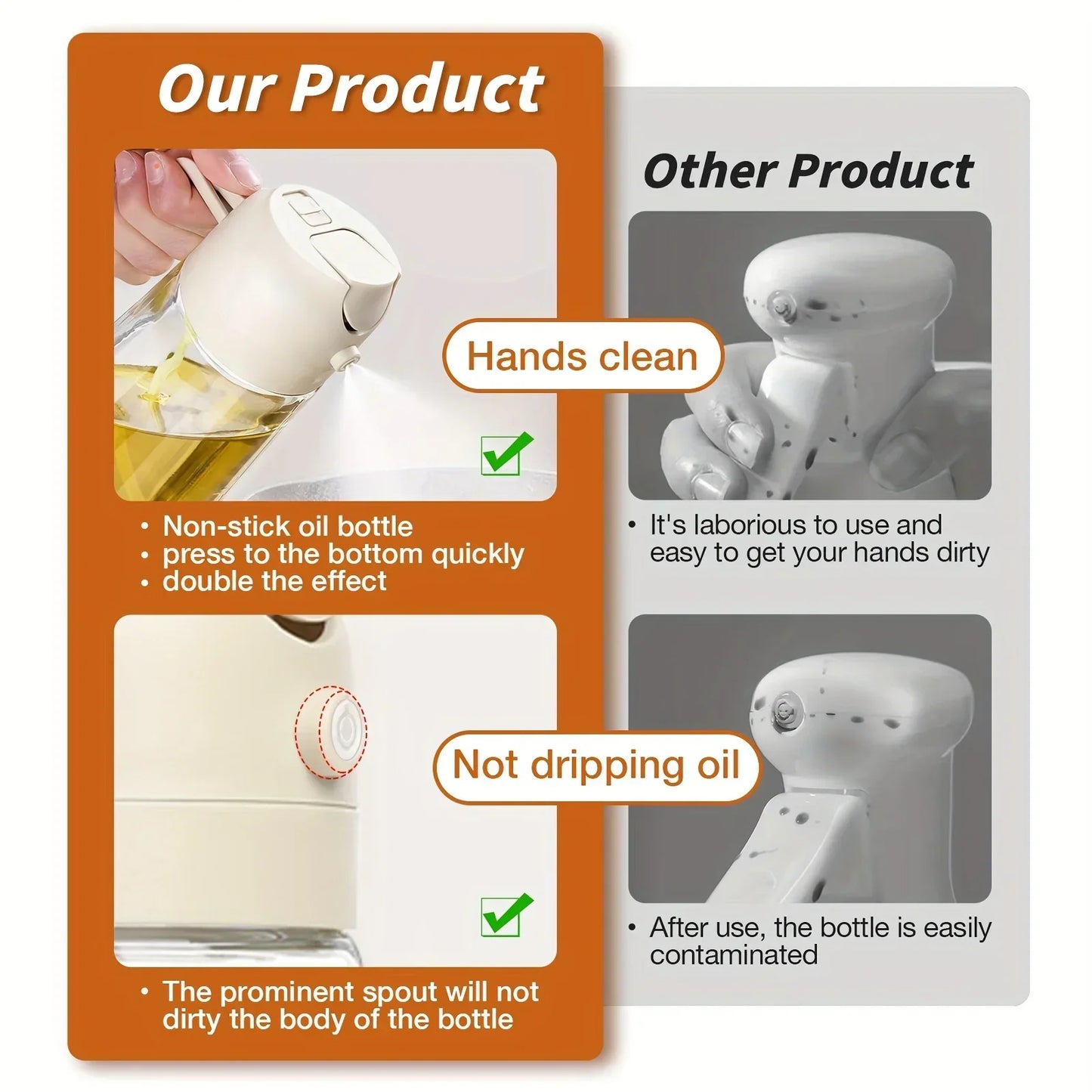 Oil Spray Dispenser Bottle