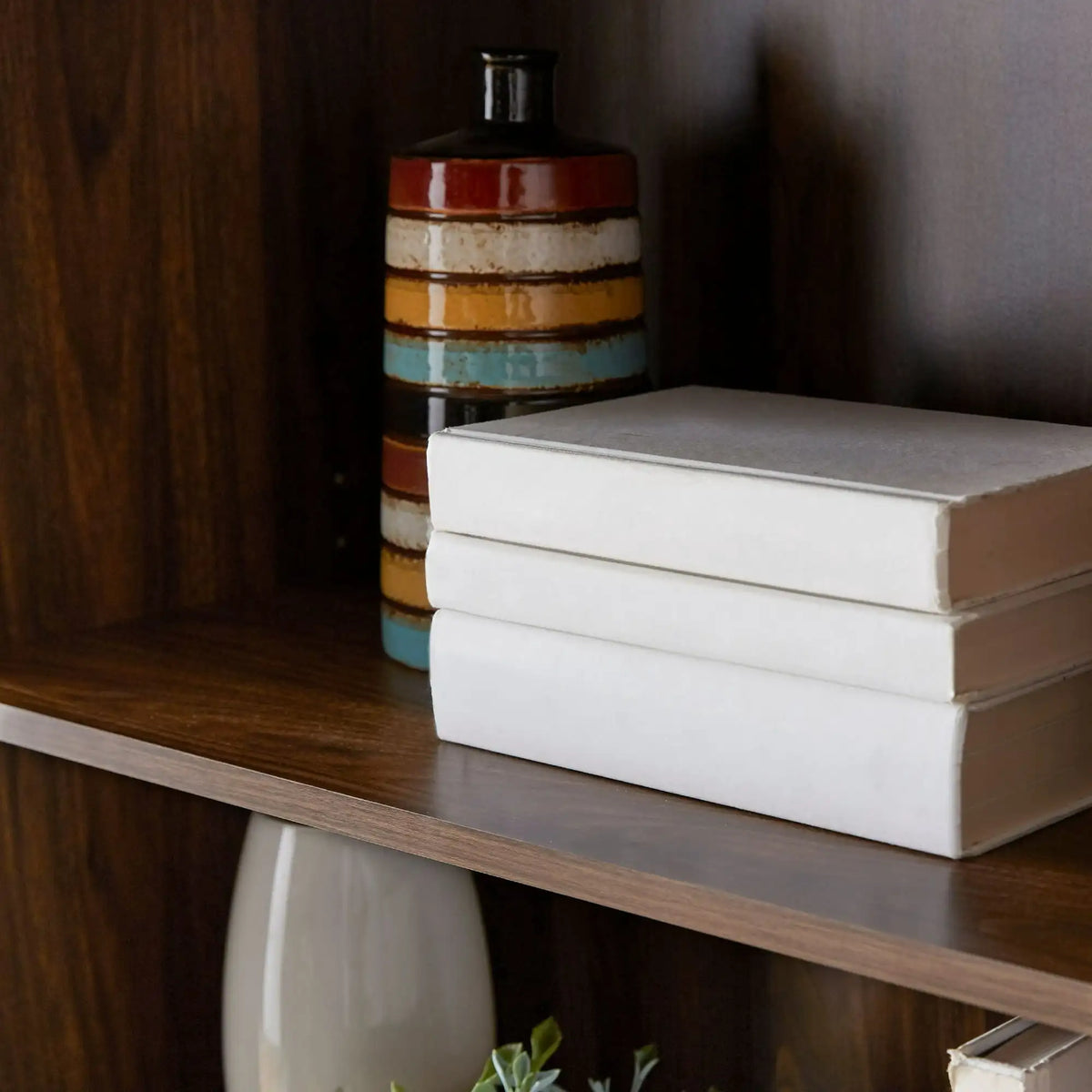 Mainstays 5-Shelf Bookcase with Adjustable Shelves, White