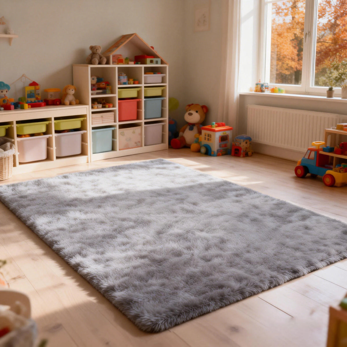 6x9 Ft Large Shag Rugs for Living Room Decor, Tie-Dyed Ultra Soft Fluffy Furry Area Rugs for Bedroom Indoor Floor