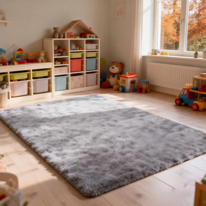 6x9 Ft Large Shag Rugs for Living Room Decor, Tie-Dyed Ultra Soft Fluffy Furry Area Rugs for Bedroom Indoor Floor