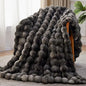 Throw Blanket, Plush Warm and Thick Blanket, Tie-dye Grey, 50''*60''
