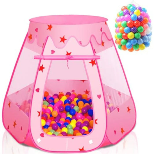 Baby Ball Pit for Toddler with 150 Balls, Pop Up Play Tent for Indoor Outdoor with Carry Bag