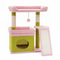 Small Cat Tree for Indoor Cat, Tower with Sisal Scratching Post and Pad, Wide Top Perch