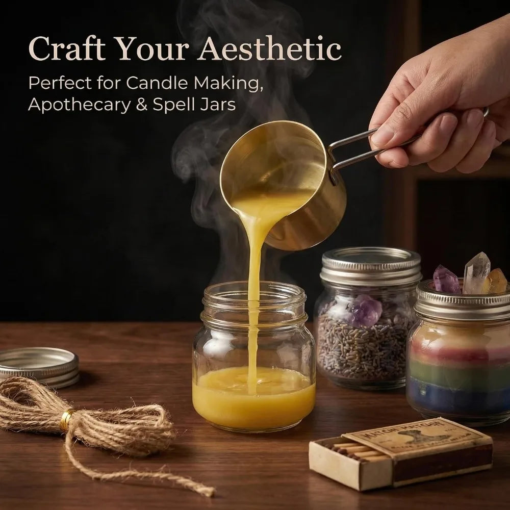 12-Pack 8 oz Mason Jars with Airtight Lids, Labels & Twine