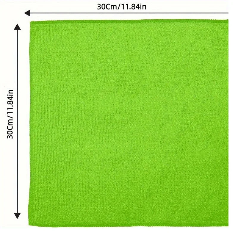 10-Pack Multi-Color Absorbent Microfiber Kitchen Cleaning Towel