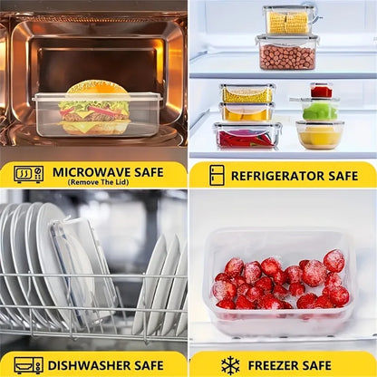48Pcs BPA-Free Food Storage Set - 24 Airtight Containers & Lids with Labels for Kitchen Organization