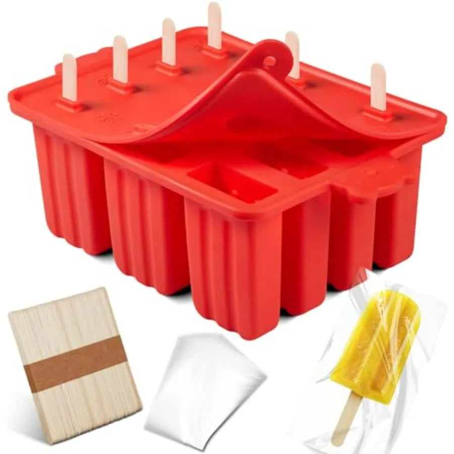 Popsicles Molds, Bpa-free Food Grade Maker With 50 Popsicle Sticks 50 Popsicle Bags