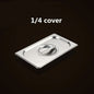 Square pot Kitchen Pans, 304 stainless steel 1/9 1/6 1/4 1/3 Food Chafing pans, Buffet Containers Lid 0.7 mm