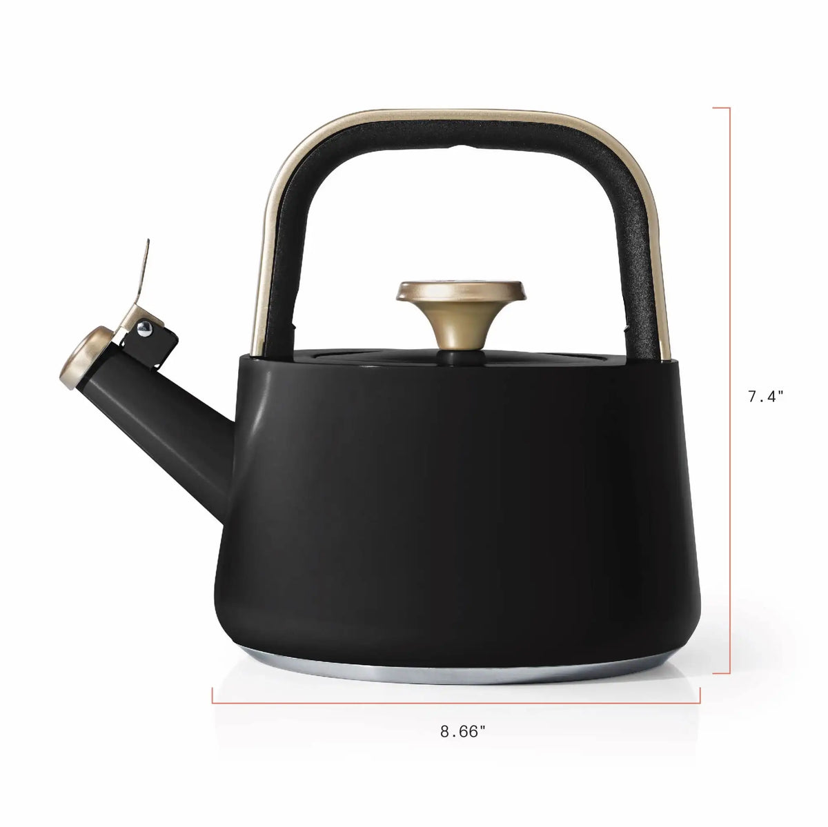 Beautiful 1.8L Ceramic Non-Stick Stovetop Tea Kettle, Sage Green by Drew Barrymore