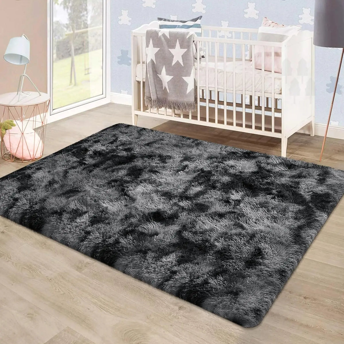 6x9 Ft Large Shag Rugs for Living Room Decor, Tie-Dyed Ultra Soft Fluffy Furry Area Rugs for Bedroom Indoor Floor
