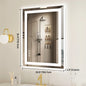 36"x 24"LED Mirror Tempered Glass with Front Light and Backlit