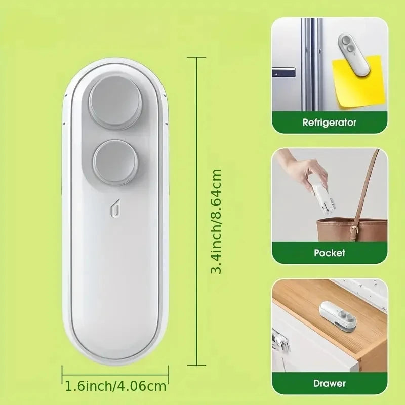 Mini Heat Sealing Machine for Bags, Handheld Food Packaging