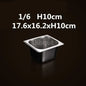 Square pot Kitchen Pans, 304 stainless steel 1/9 1/6 1/4 1/3 Food Chafing pans, Buffet Containers Lid 0.7 mm