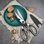 Multifunctional kitchen scissors, stainless steel