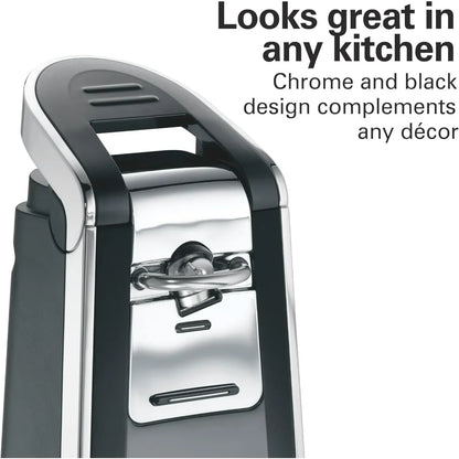 Electric Automatic Can Opener Easy Push Down Lever Eliminates Sharp Edges Opens All Standard-Size