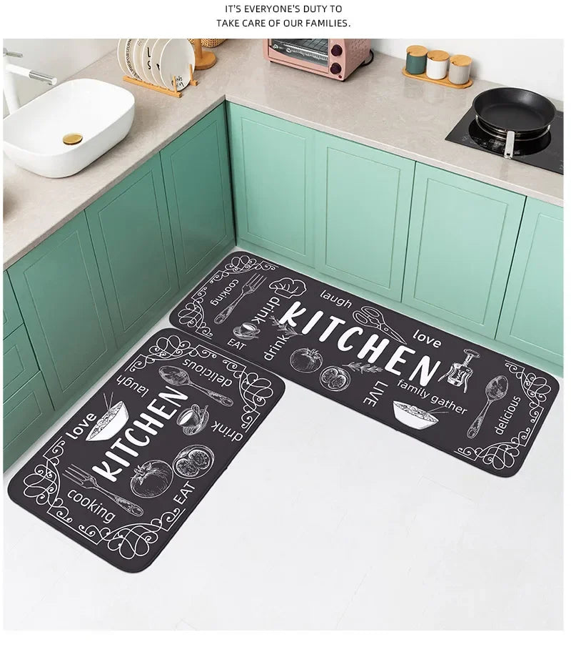 Kitchen Carpet Washable, Non-Slip, Absorbent Kitchen Mat