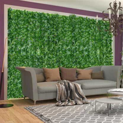 Artificial Ivy Hedge Green Leaf Fence Panels Faux Privacy Fence Screen for Home Outdoor Garden Balcony Decoration