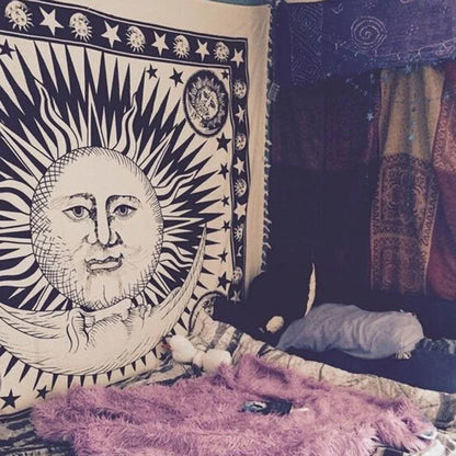 Polyester Mandala Print Tapestry Wall Hanging