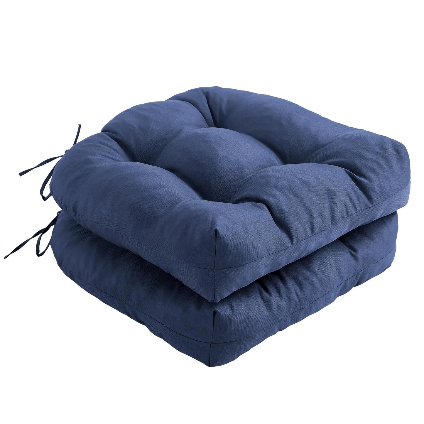 Outdoor Chair Cushions Set of 2, with Ties, 19x19+5” Tufted , Waterproof