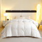 1 Piece Duck Feather Quilted Comforter - 100% Duck Feather Bedding for Allergy Sufferers