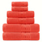 Luxury 6 Piece Towel Set, 2 Bath Towels 2 Hand Towel 2 Washcloths, 100% Cotton Turkish Towels