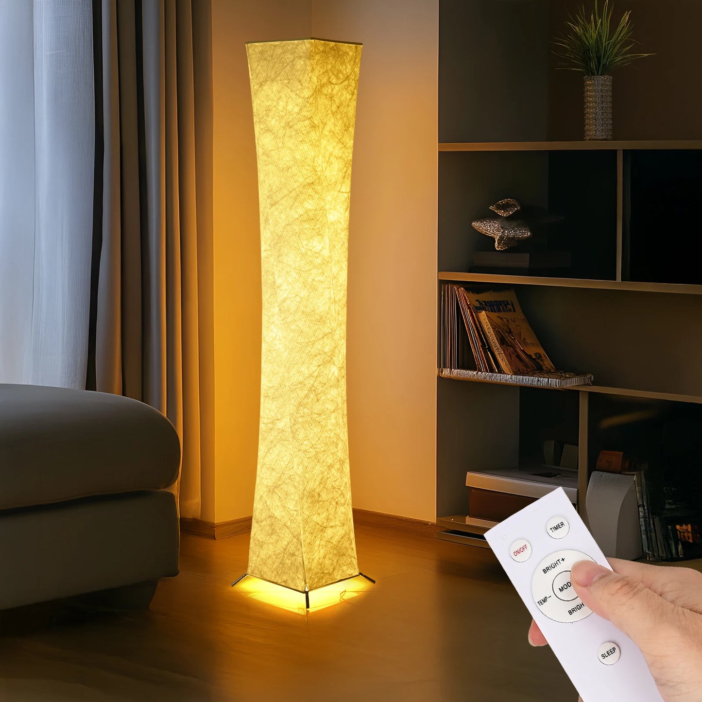 52" Simple Design Light 3000K LED with Tyvek Fabric Shade