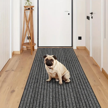 1pc (1800G/Square Meter) Runner with Rubber Backing, Non-Slip, Washable, Indoor And Outdoor