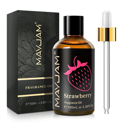 100ml Fragrance Oil, Coconut & Vanilla White Musk Sea Breeze Baby Powder Dragons Blood Sweet Tobacco Freesia for Aromatherapy Diffuser Humidifier Burner, Strawberry Watermelon Cherry Coconut Cranberry