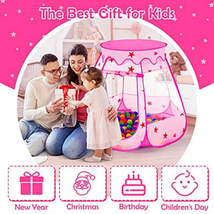 Baby Ball Pit for Toddler with 150 Balls, Pop Up Play Tent for Indoor Outdoor with Carry Bag