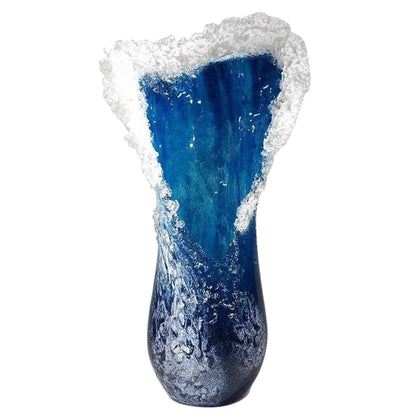 Sea Wave Resin Vase