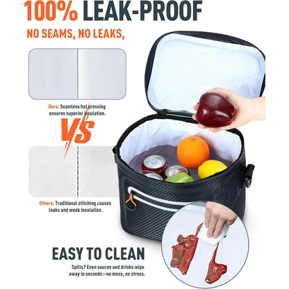Insulated Soft Cooler Bag 8/16 Can Leak Proof, Waterproof Portable Lunch Box
