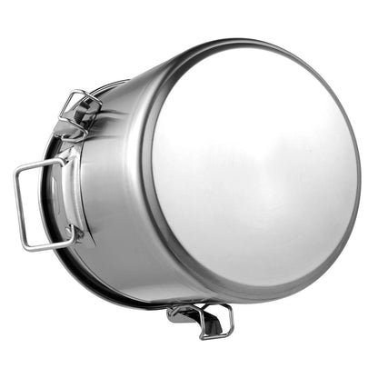 12L 304 Stainless Steel Kitchen Container for Rice, Oil, Airtight Durable, Corrosion Resistant
