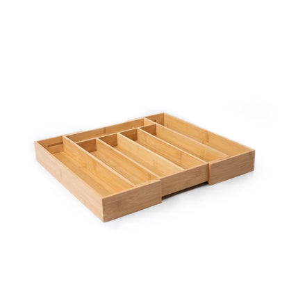 Natural Bamboo Expandable Silverware /Utensil Organizer