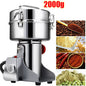2000G Electric Stainless Steel Grain Mill Grinder, Pulverizer Powder Machine, for Dry Herbs Grains Spices Cereals Coffee Corn