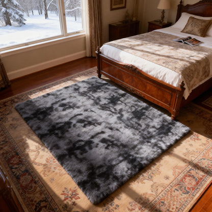 6x9 Ft Large Shag Rugs for Living Room Decor, Tie-Dyed Ultra Soft Fluffy Furry Area Rugs for Bedroom Indoor Floor