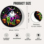 1 Piece Halloween-Themed Aluminum Decorative Sign 7.87* 7.87inch BOO Y'ALL Ghost Pumpkin Pattern Metal