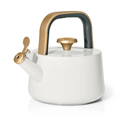 Beautiful 1.8L Ceramic Non-Stick Stovetop Tea Kettle, Sage Green by Drew Barrymore
