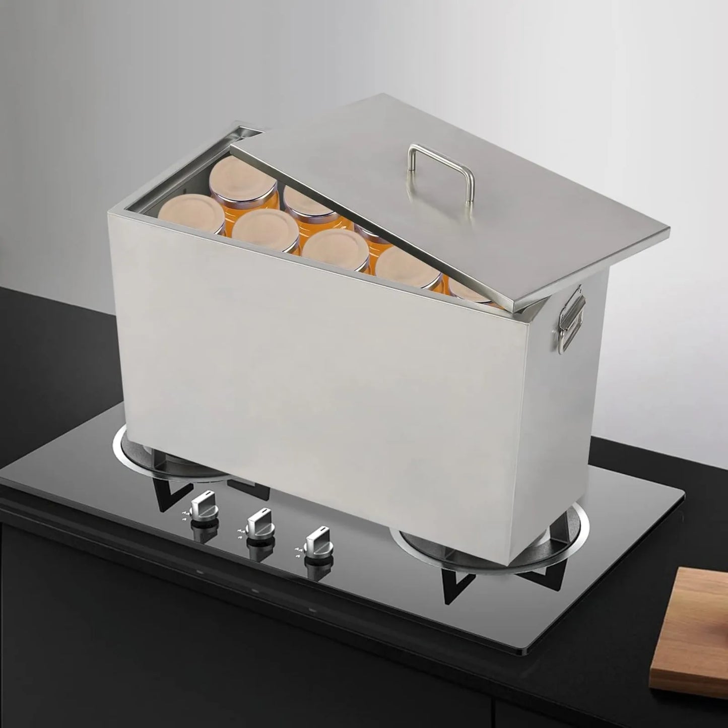 50L Water Bath Canner, with 2 Canning Racks, Stainless Steel Large Capacity