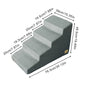3/4 Step Dog Stairs with Washable Cover, Non-Slip