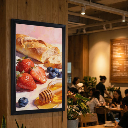 Wall Mounted LED Lightbox Frame 15.7 X 23.6in/ 23.6 X 35.4in with Dimmer Switch