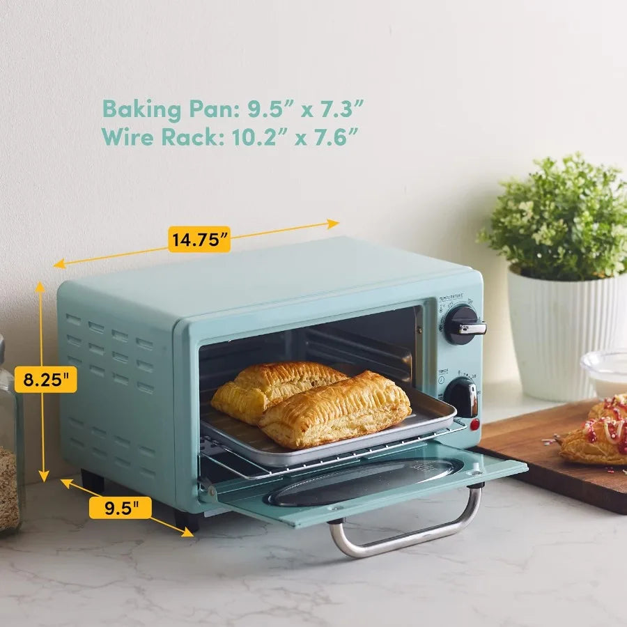 Diner Style 50s Retro Countertop Toaster Oven