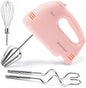 7 Speed Portable Electric Handheld Mixer with 5 Stainless Steel Accessories