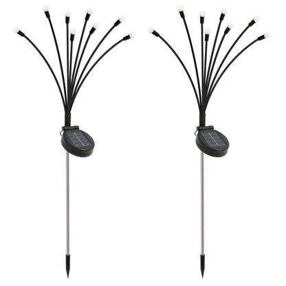 8-Head Solar Firefly LED Lights ,Waterproof High Flexibility Yard Patio Pathway Holiday