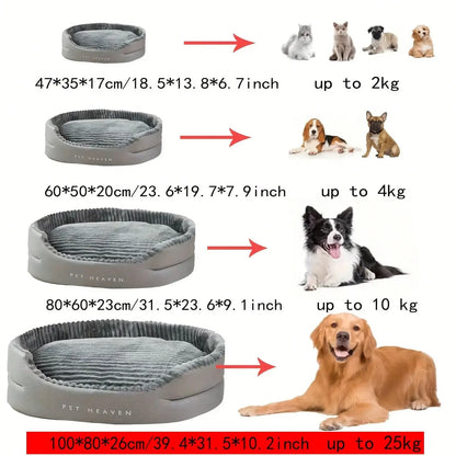 Machine-Washable Soft & Cozy Pet Bed – All-Season Plush Comfort, Indoor Outdoor Use