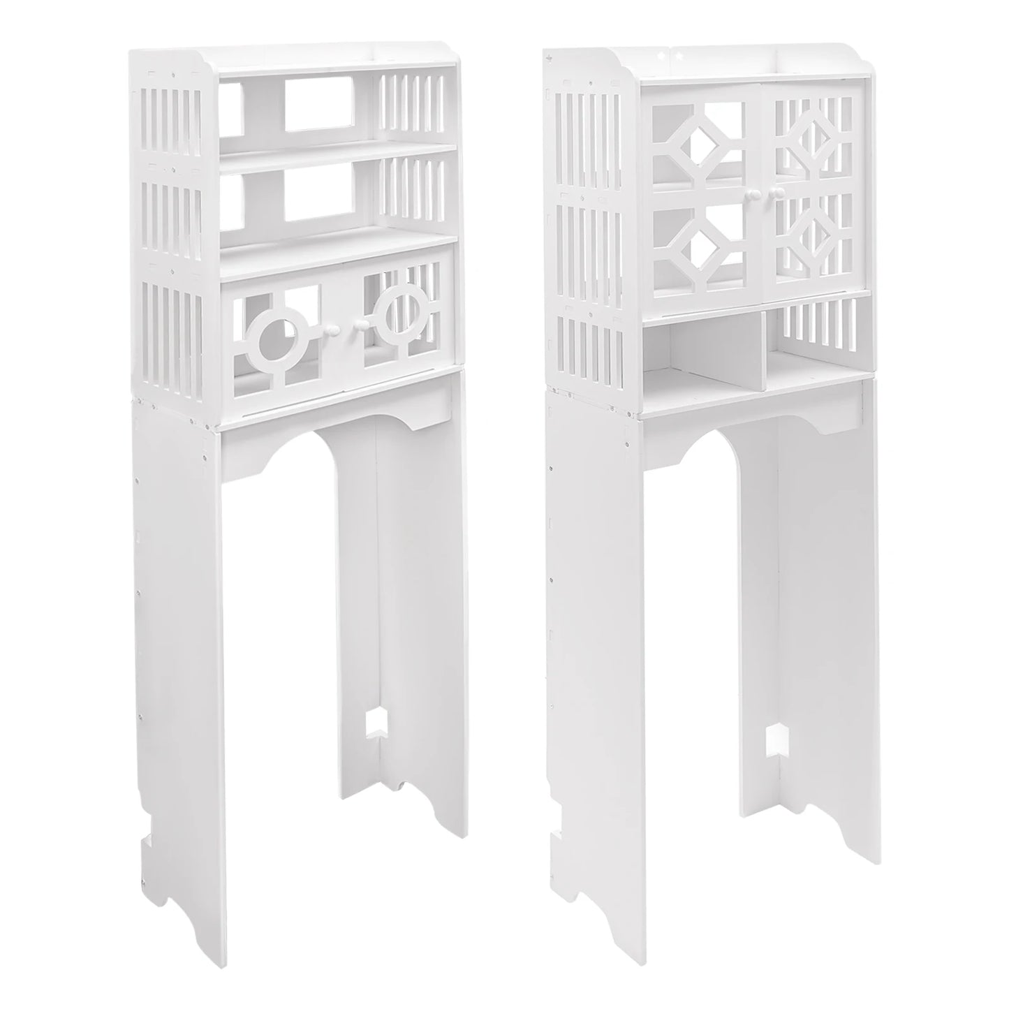 Bathroom Floor Cabinet, 4 Tier Over The Toilet Storage