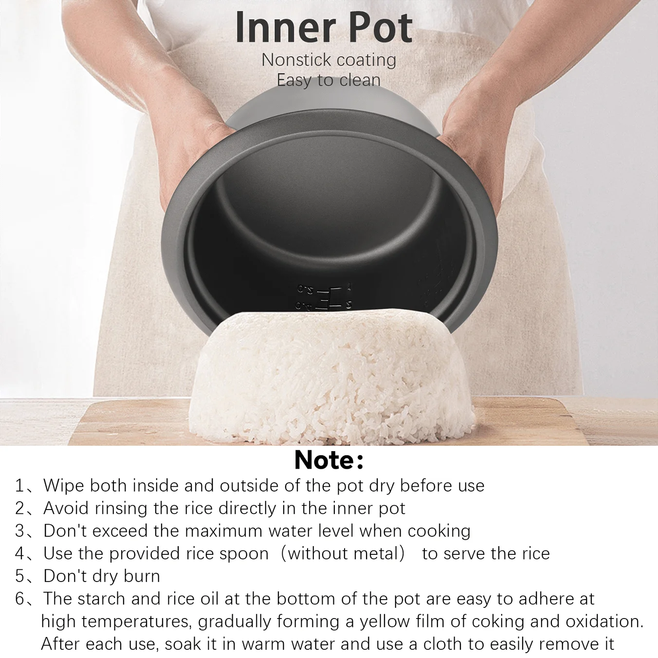 1pc 0.6L 110v Mini Electric Rice Cooker, Durable Metal Housing, Non Stick Coated Metal