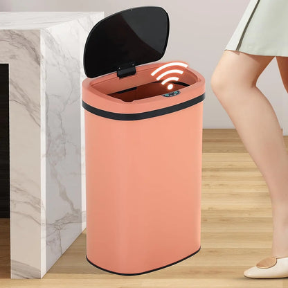 13-Gallon Kitchen Trash Can, Tall AutomaticTouchfree Motion Sensor