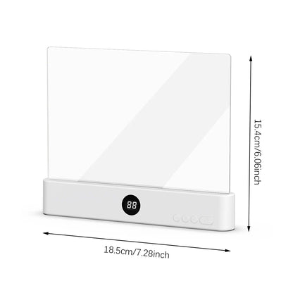 Book Light, LED,  Rechargeable, 3 Colors & Timer, Dimmable Panel